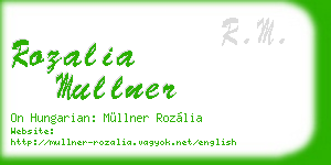 rozalia mullner business card