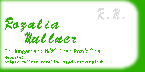 rozalia mullner business card